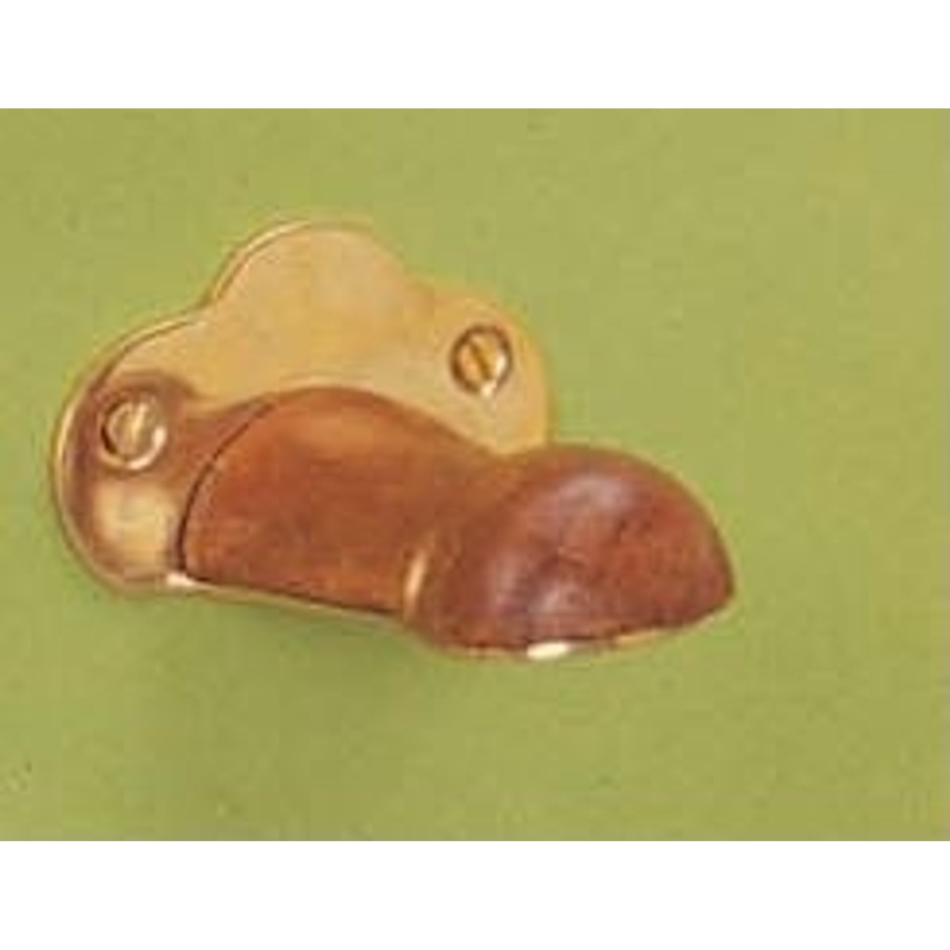 Horse Fare Brass And Wood Strap Hook