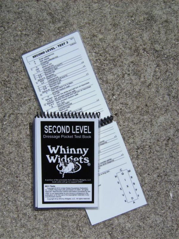 Whinny Widgets 2015 Dressage Test Book - 2nd Level