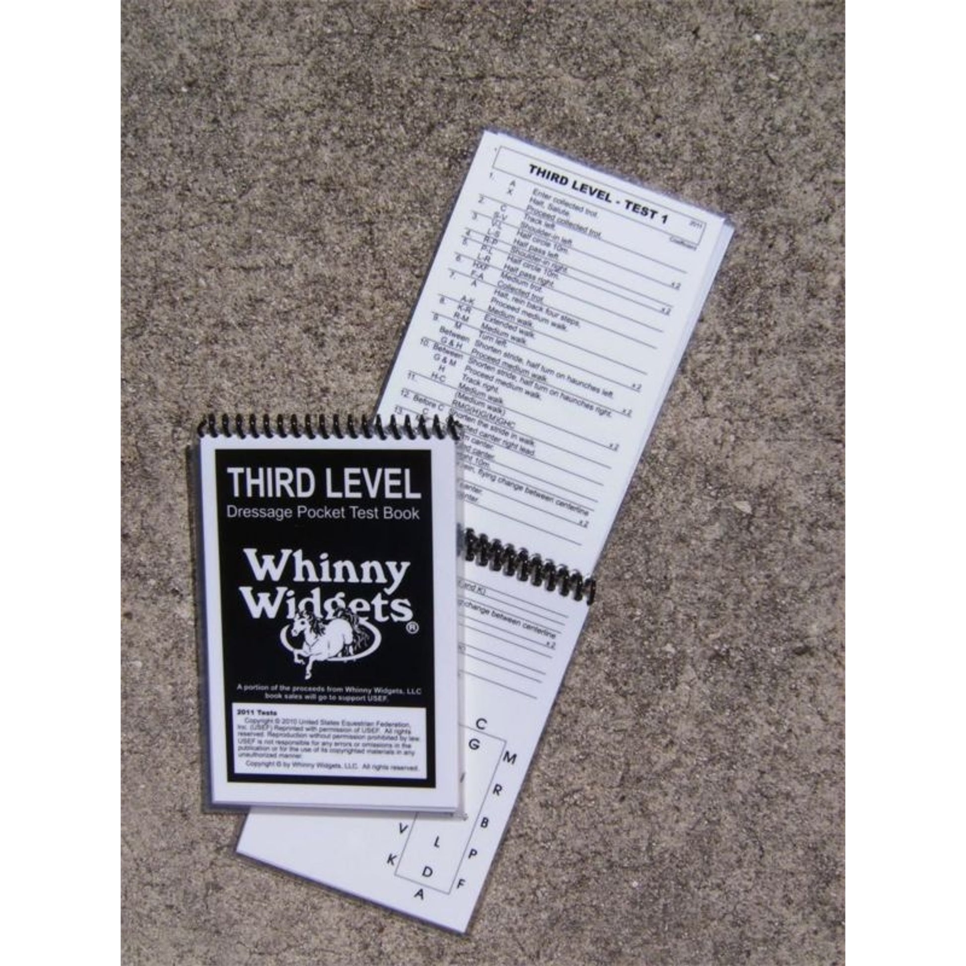 Whinny Widgets 2015 Dressage Test Book - 3Rd Level