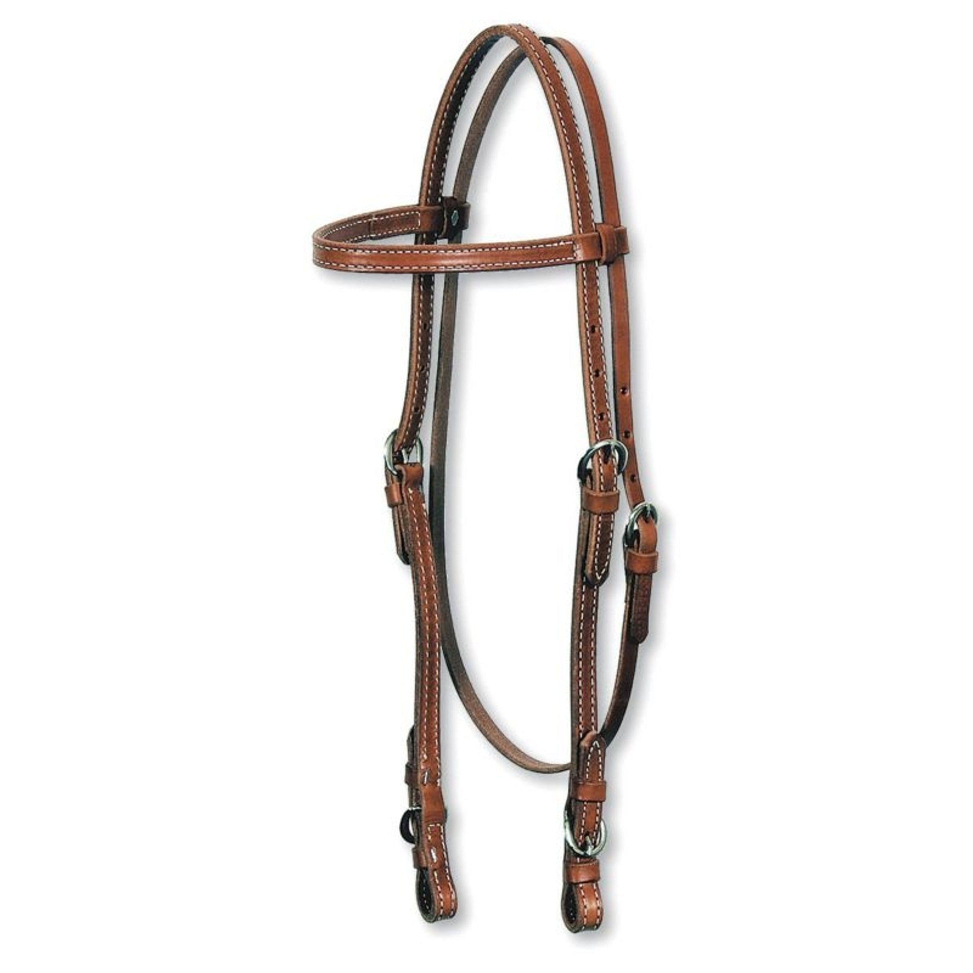 Circle Y Browband Bit Buckle Headstall Horse Brn