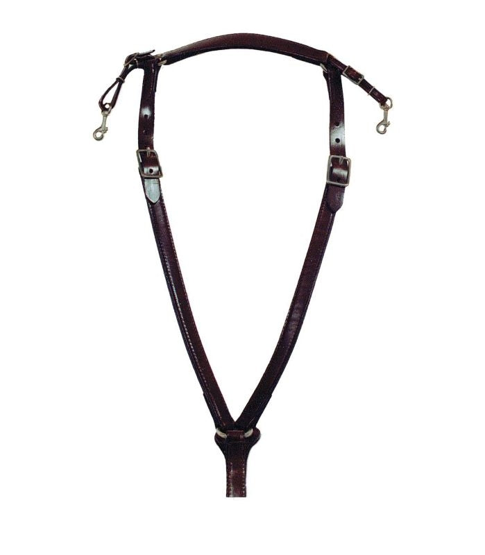 Circle Y Trail Over Neck Breast Collar with Nickel