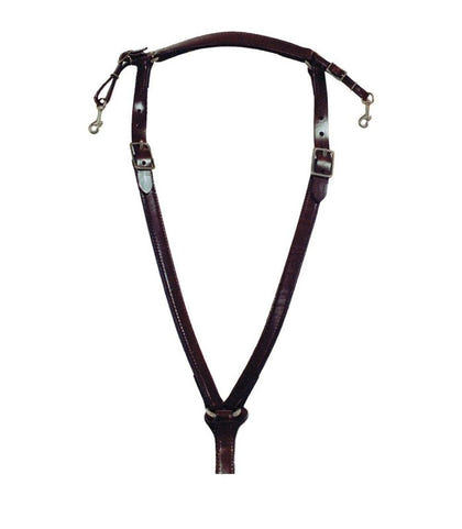 Circle Y Trail Over Neck Breast Collar with Nickel