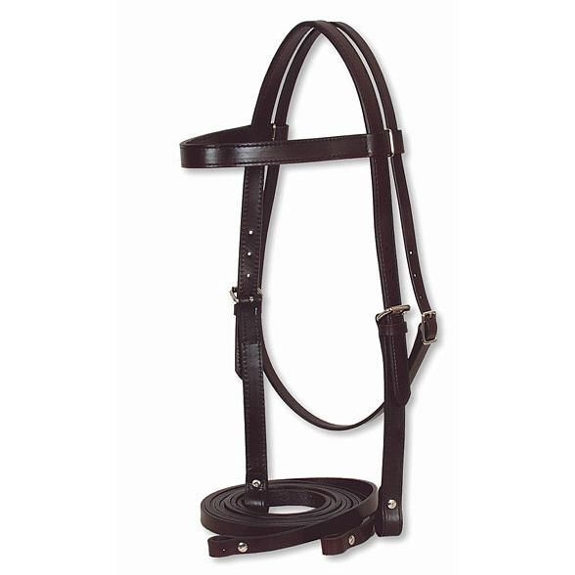 Draft Horse 1 Headstall/Reins Set Draft Brn