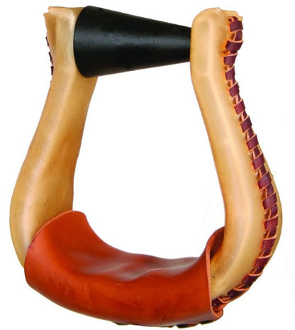 Circle Y Ebs Flint Rawhide Laced Stirrup 3 Brn