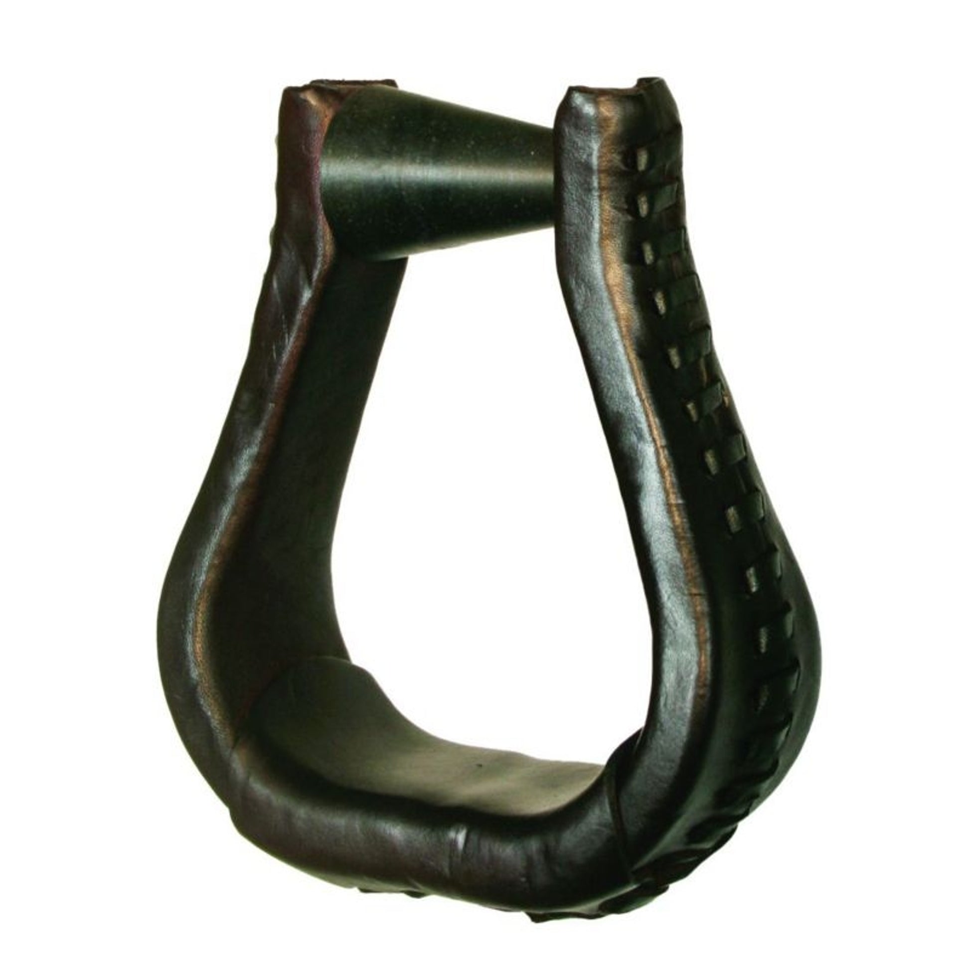 Circle Y EBS Leather Laced Stirrup 3 Walnut