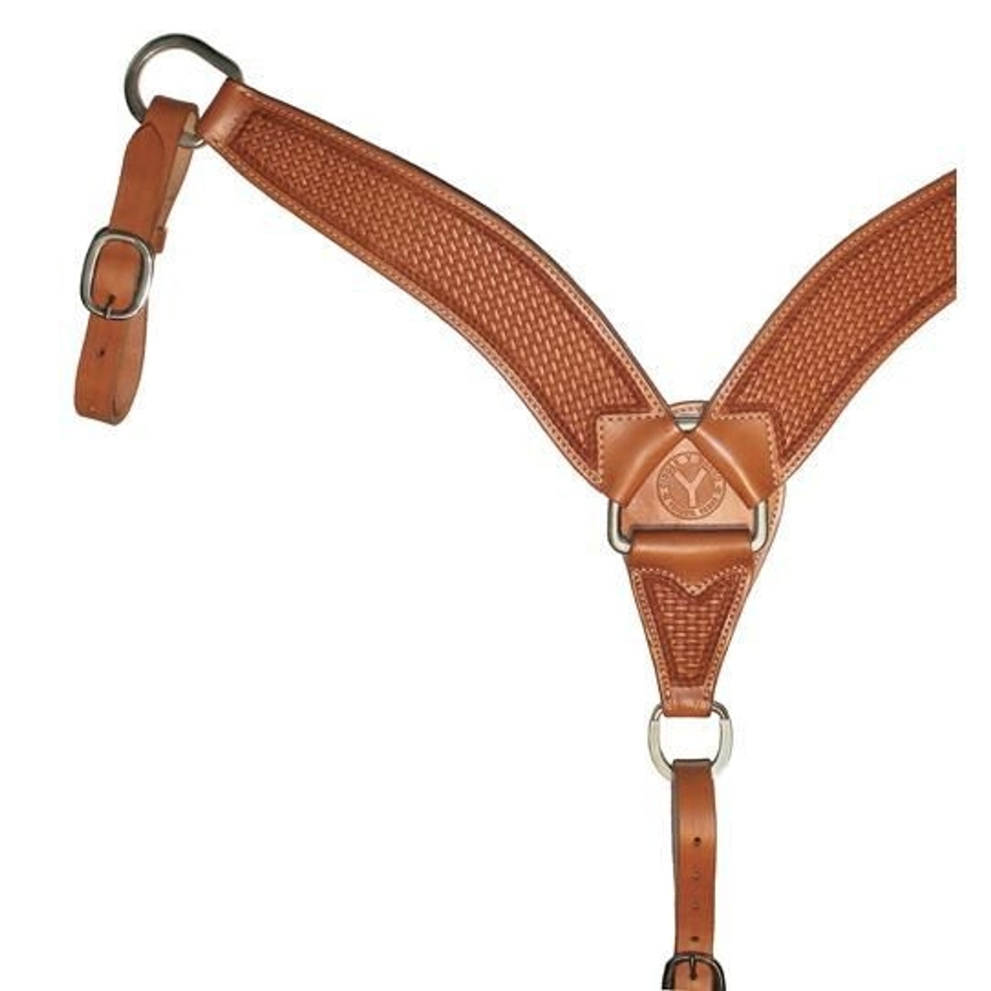 2 3/4 Roper Basketweave Breast Collar 2.75 Br