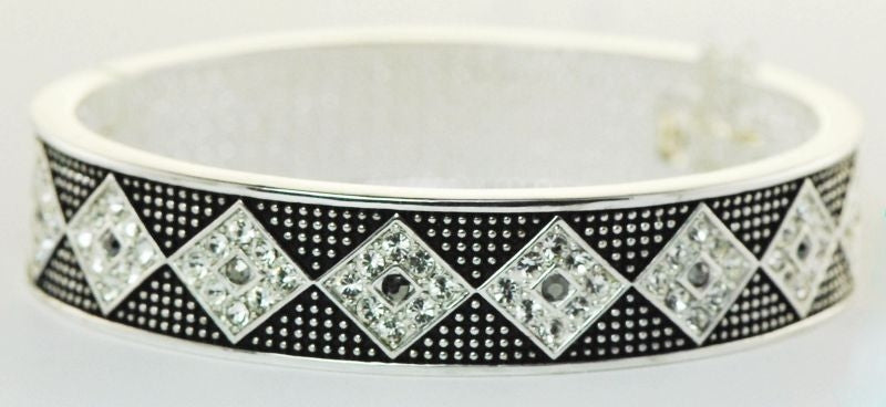 Western Edge Diamond Stone Bracelet Crystal