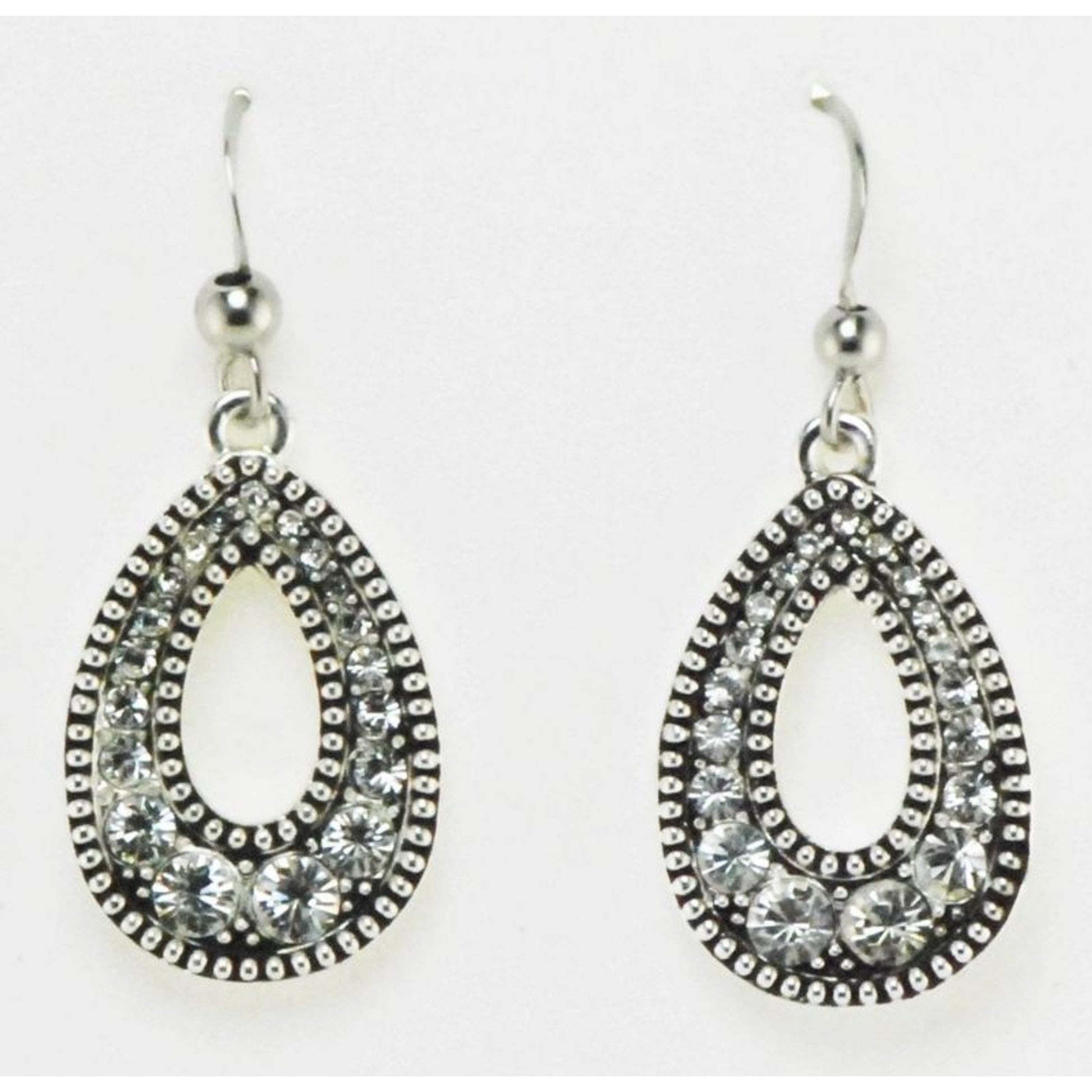 Western Edge Crystal Teardrop Necklace