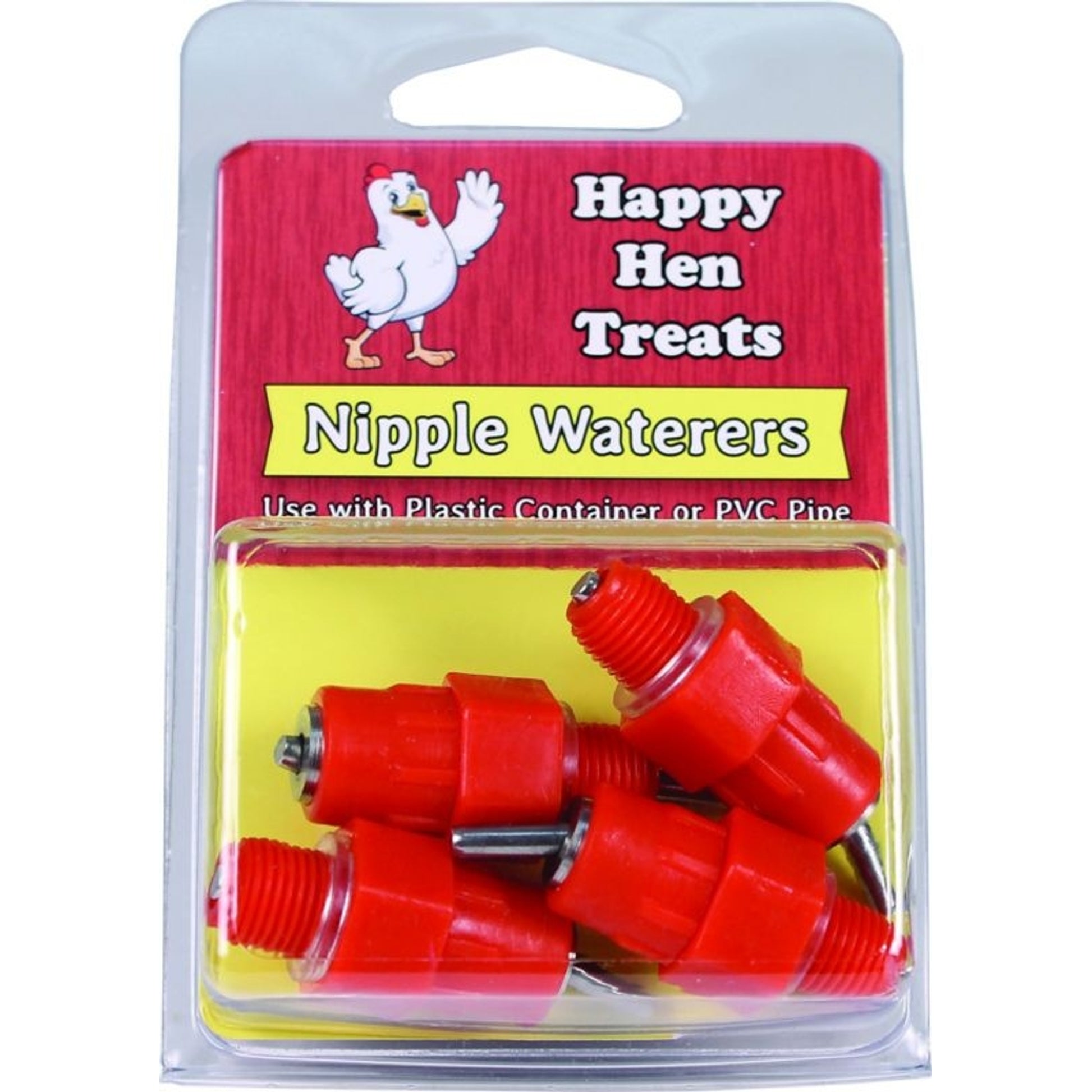 Nipple Waterers 4 Pack Red