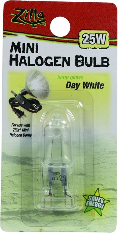 Zilla Mini Halogen Bulb 25 Watt Day White