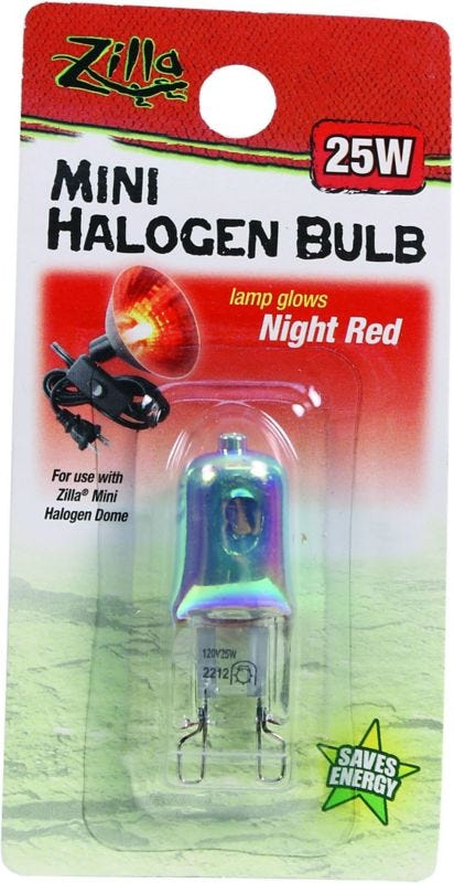Zilla Mini Halogen Bulb 25 Watt Day White