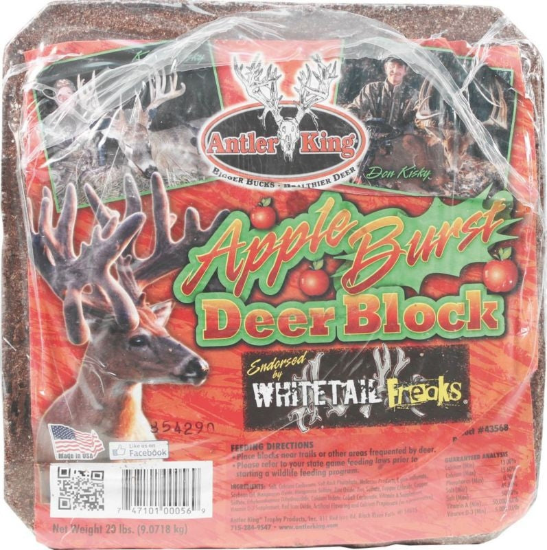 Apple Burst Mineral Deer Block 20lb Brown