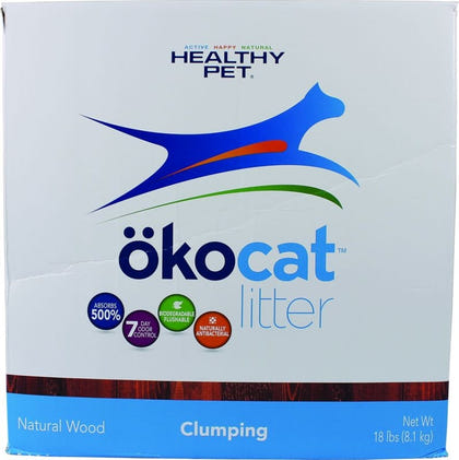 Okocat Natural Wood Clumping Cat Litter