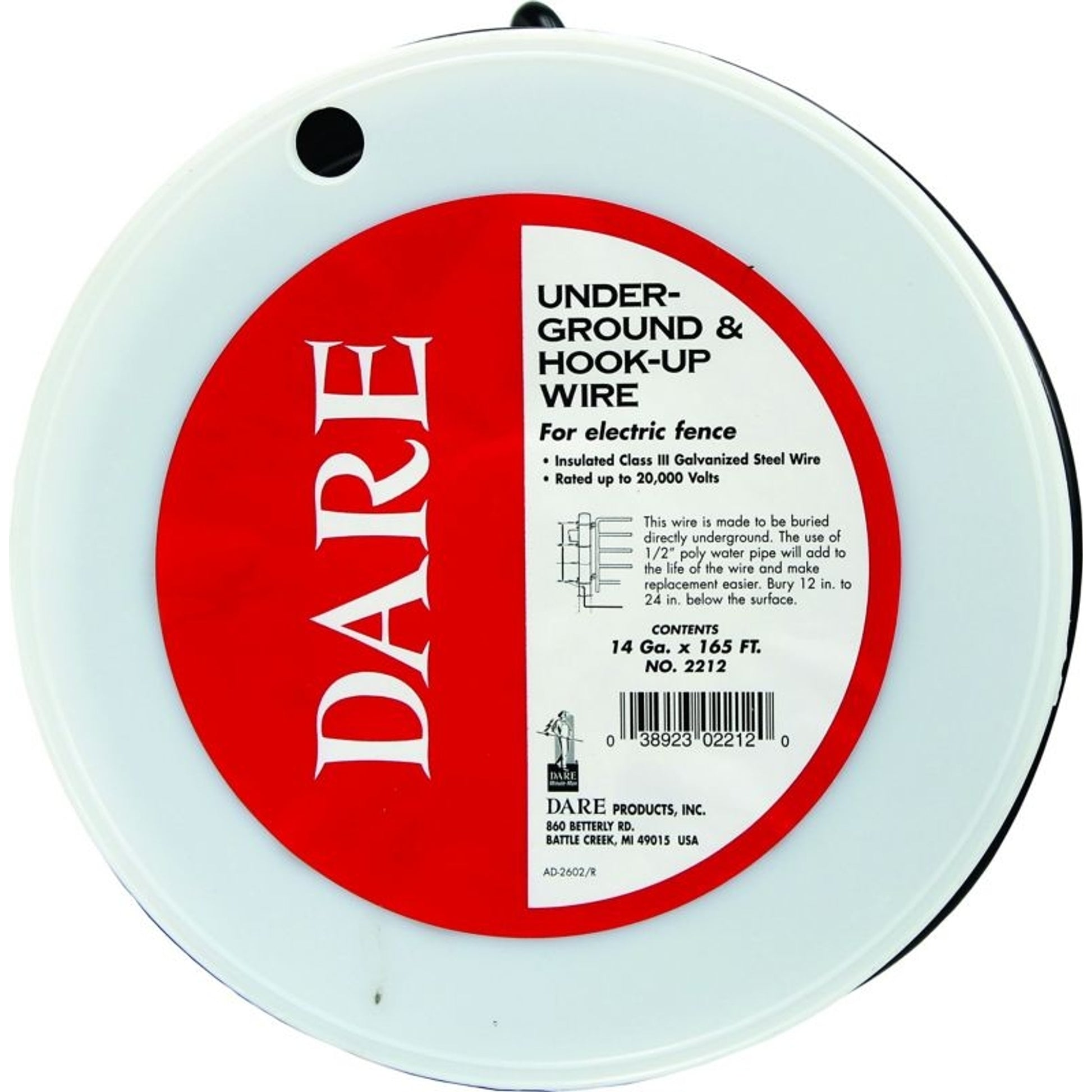 Electric Fence Underground/HookUp Wire 14G/165Ft