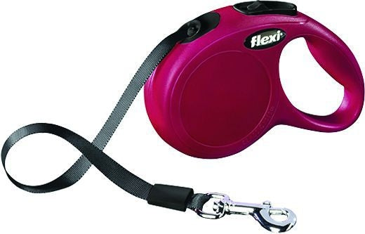 Flexi Classic Tape Extendable Dog Leash 10ft Red