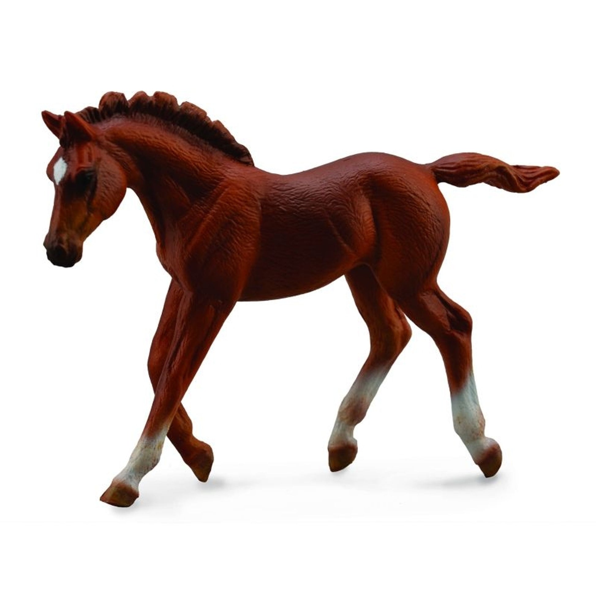 CollectA Thoroughbred Foal Walking Chestnut