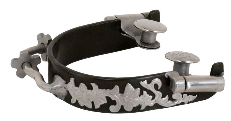 Metalab Bumper With Rowels Spur 3/4 Band Brn