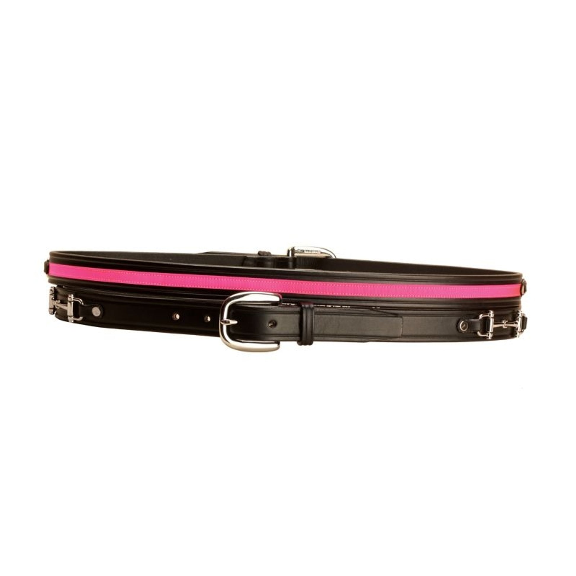 Tory Leather Ribbon/Snaffle Bits Belt 30 Black/Red