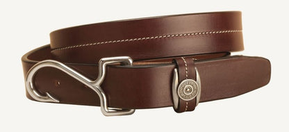 Tory Leather Fish Hook Buckle Leather Belt 28 Hav