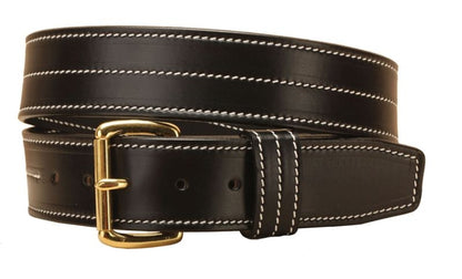 Tory Heavy Triple Stitching Leather Belt 28 Bk/Gry