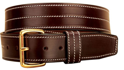 Tory Heavy Triple Stitching Leather Belt 28 Bk/Gry