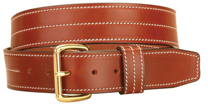 Tory Heavy Triple Stitching Leather Belt 28 Bk/Gry