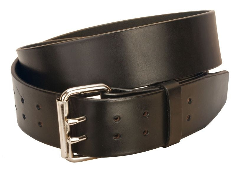 Double Holes/ Double Tongue Buckle Belt S Bk/Gry