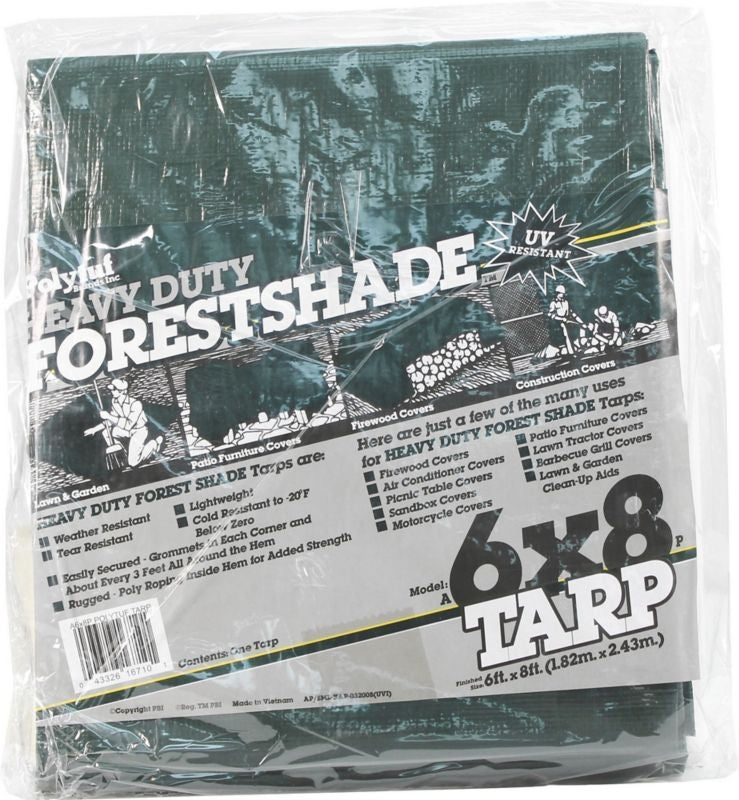 Forestshade Tarps 4.5Oz 6ft X 8ft Green