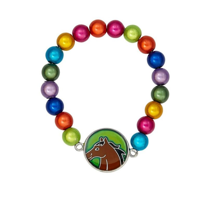 Kids Horse Head Mood Bracelet 7 Multi