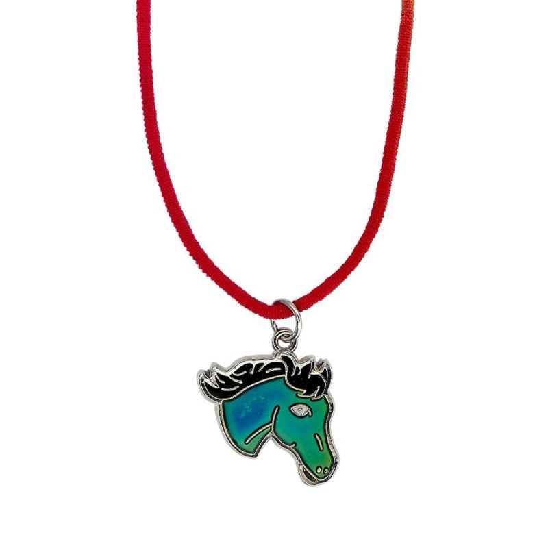 Kids Horse Head Mood Necklace 16
