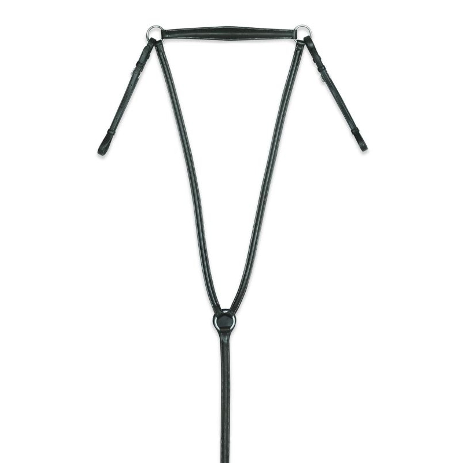 Camelot Plain Raised Breastplate Horse Black