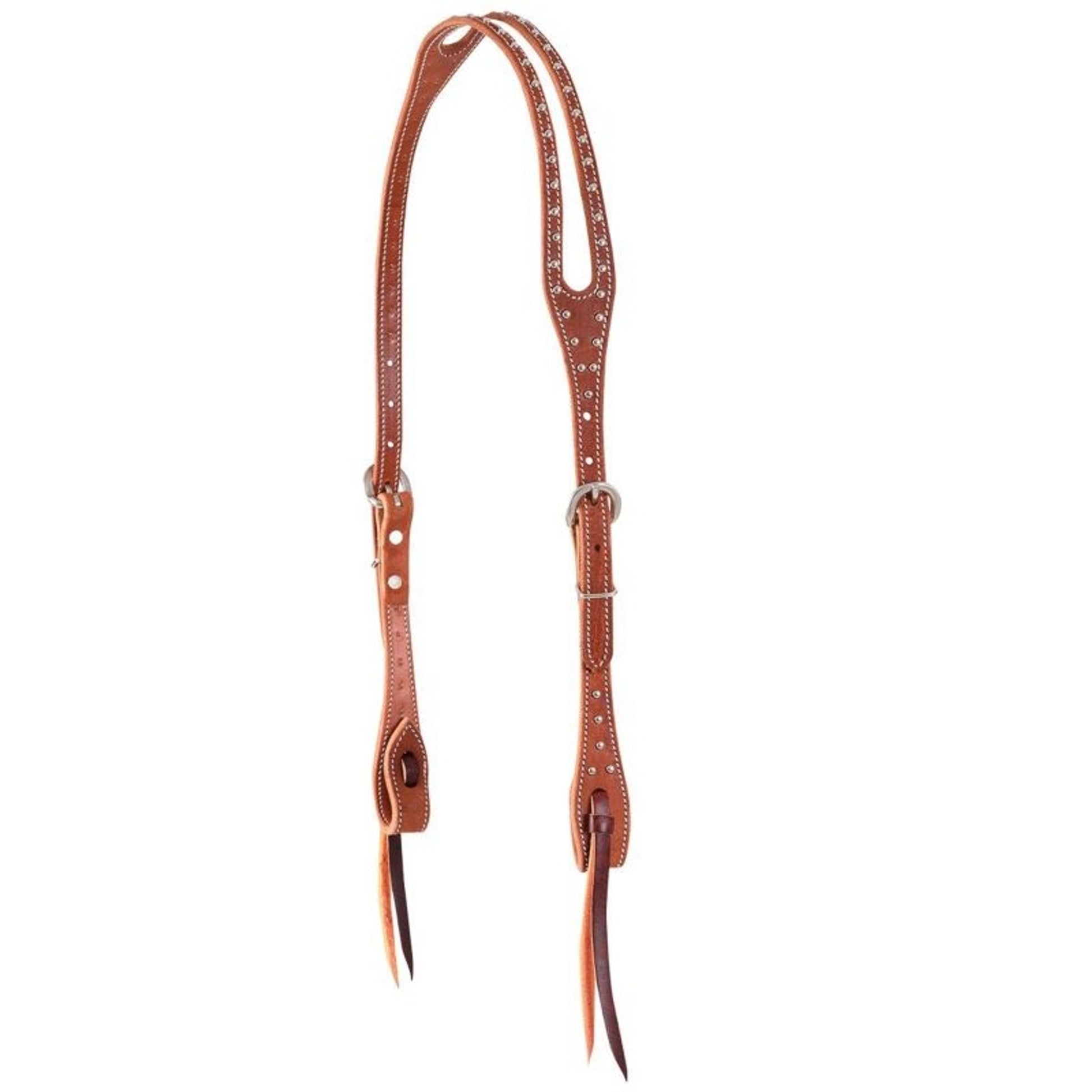 Martin Split Ear Roughout And Dots Headstall Brn