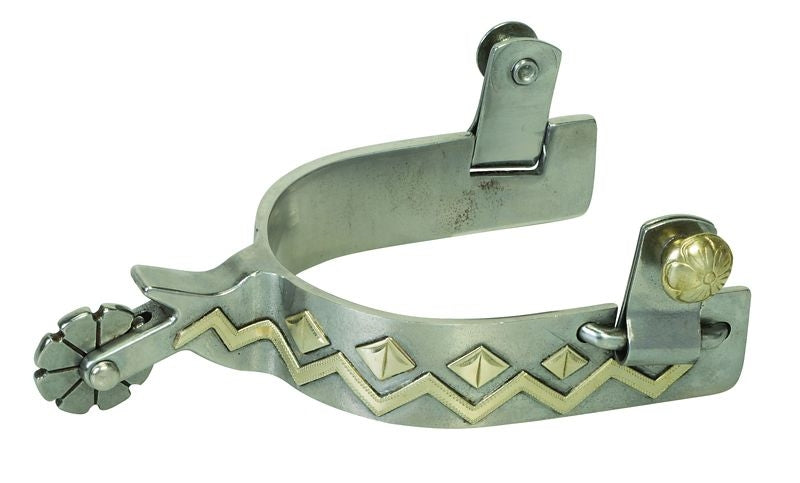 Weaver Mens Spur/Replaceable Rowel-10 Pt Aztec
