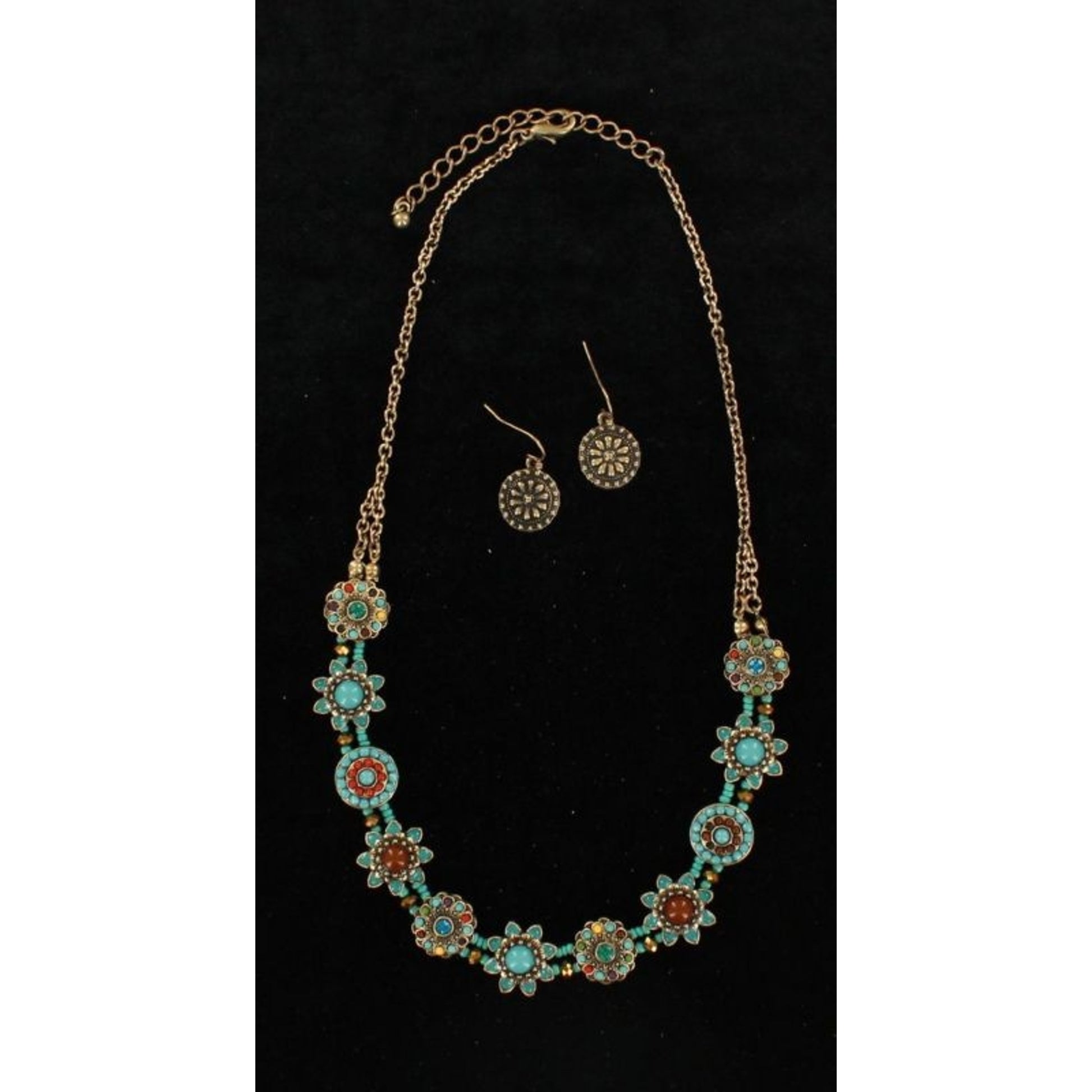 Blazin Roxx Circle Flower Jewelry SetMulti