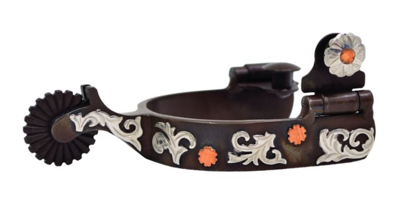 Metalab Youth Antique Floral Spur Brn