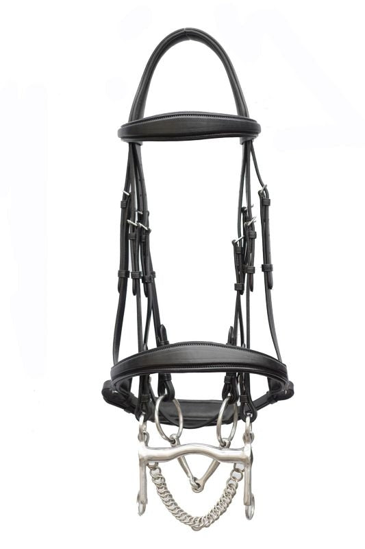 Nunn Finer Castellana Double Bridle Cob Black