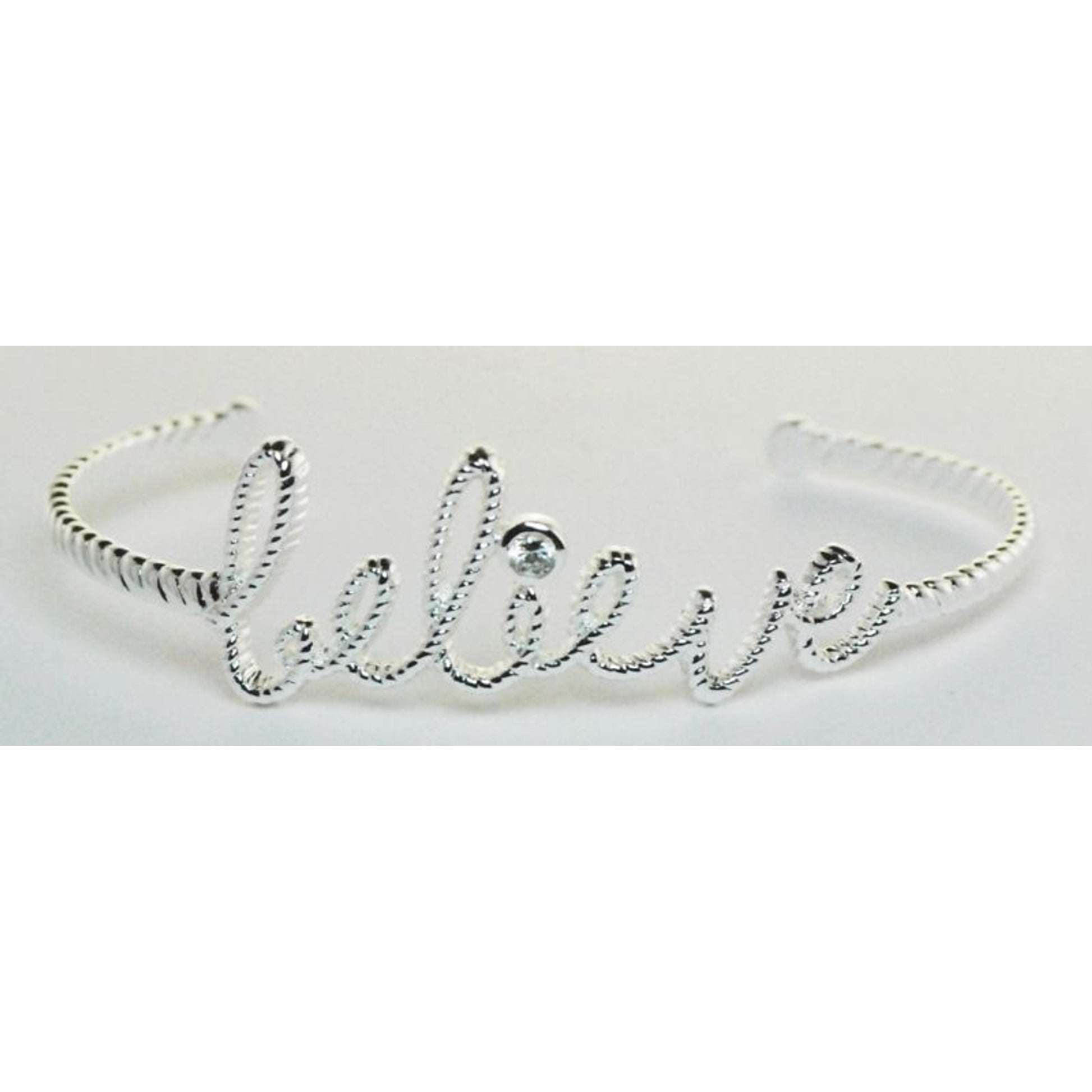 Western Edge Believe Crystal Bracelet