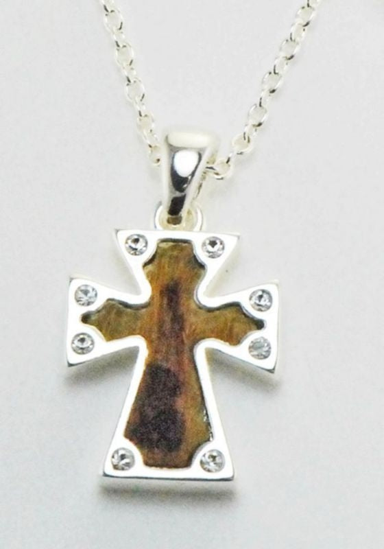 Western Edge Sm Cross Leather On Hair Necklace