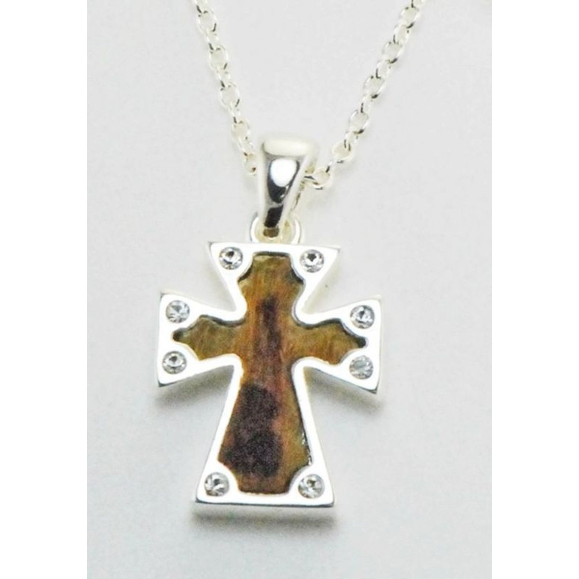 Western Edge Sm Cross Leather On Hair Necklace