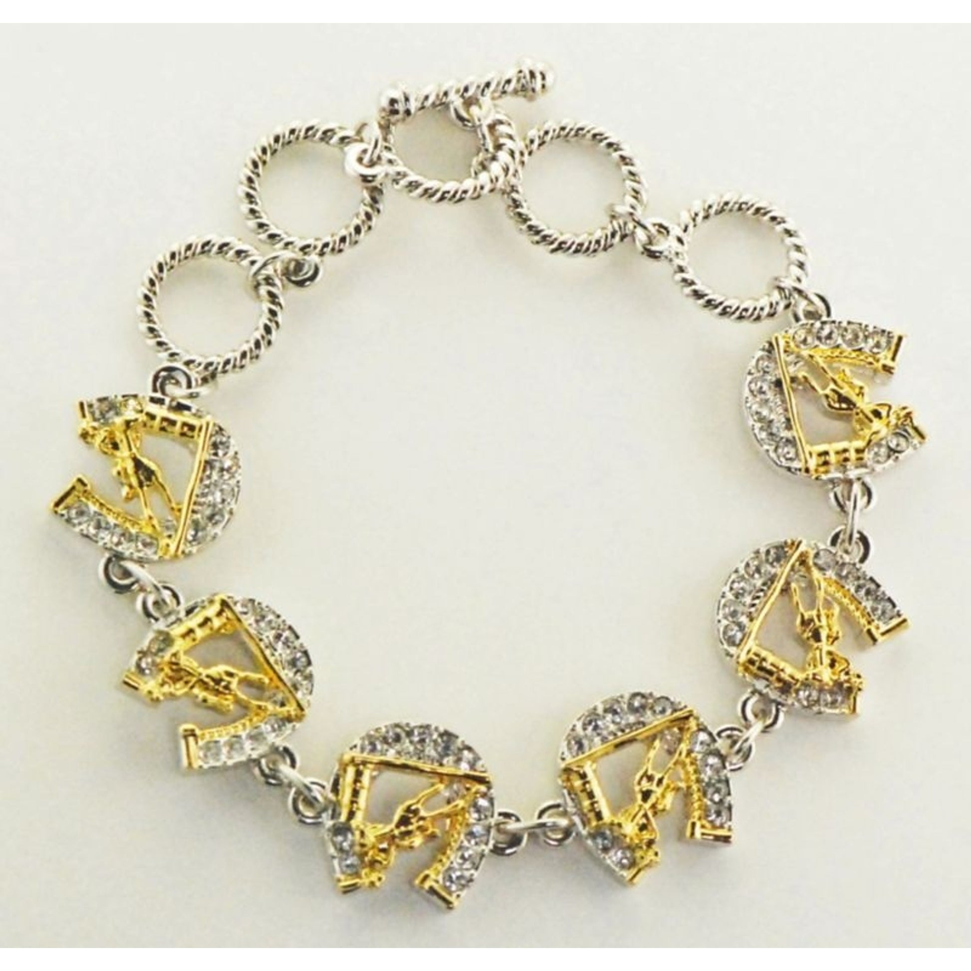 Western Edge Horseshoe Barrel Racer Bracelet