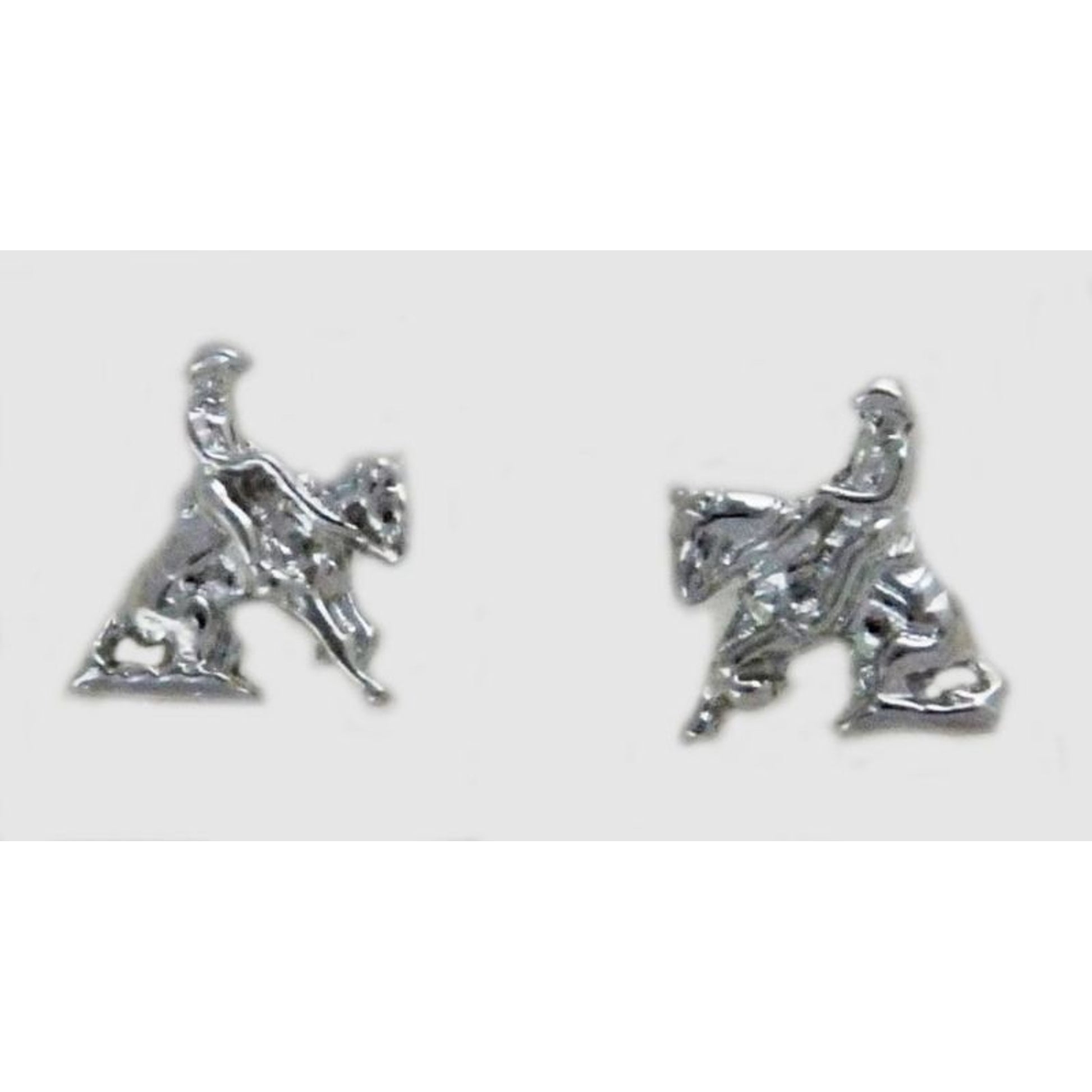 Western Edge Reining Horse Earrings
