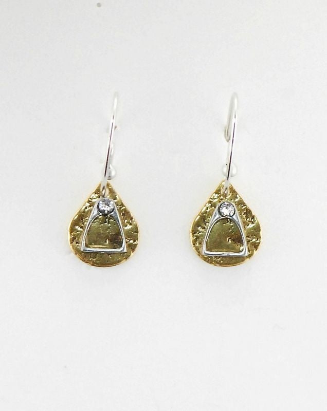 Stirrup/Teardrop French Wire Earring Gold/Silver