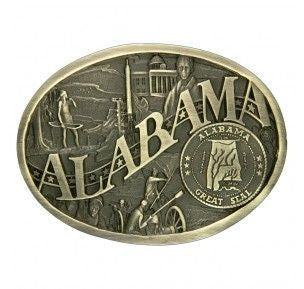 Montana Silver Alabama State Heritage Buckle