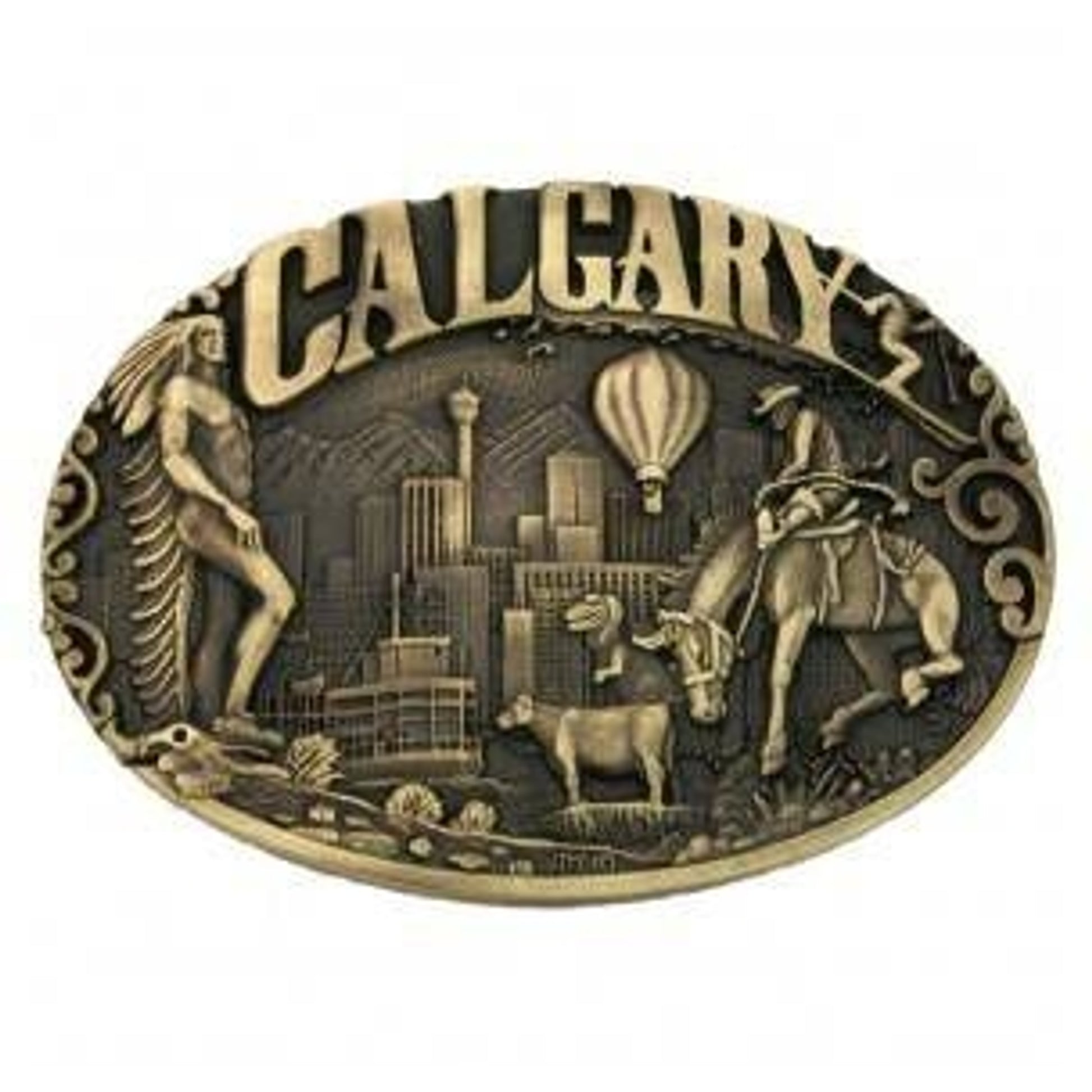 Montana Calgary Alberta Province Heritage Buckle