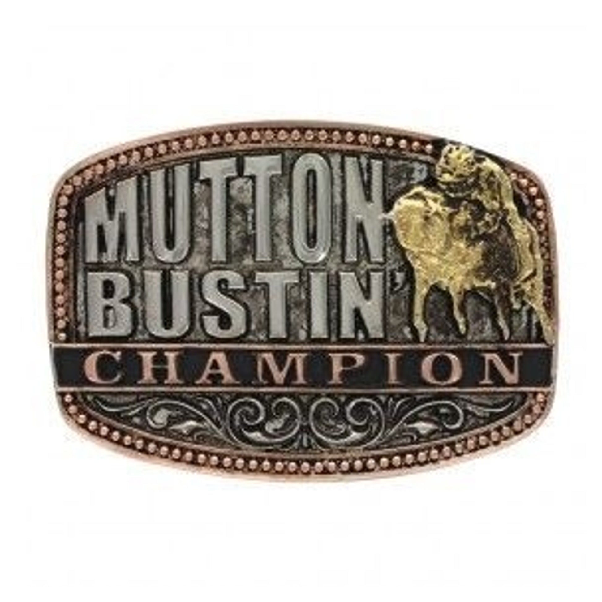 Little Attitude Mutton Bustin Champion Buckle Br