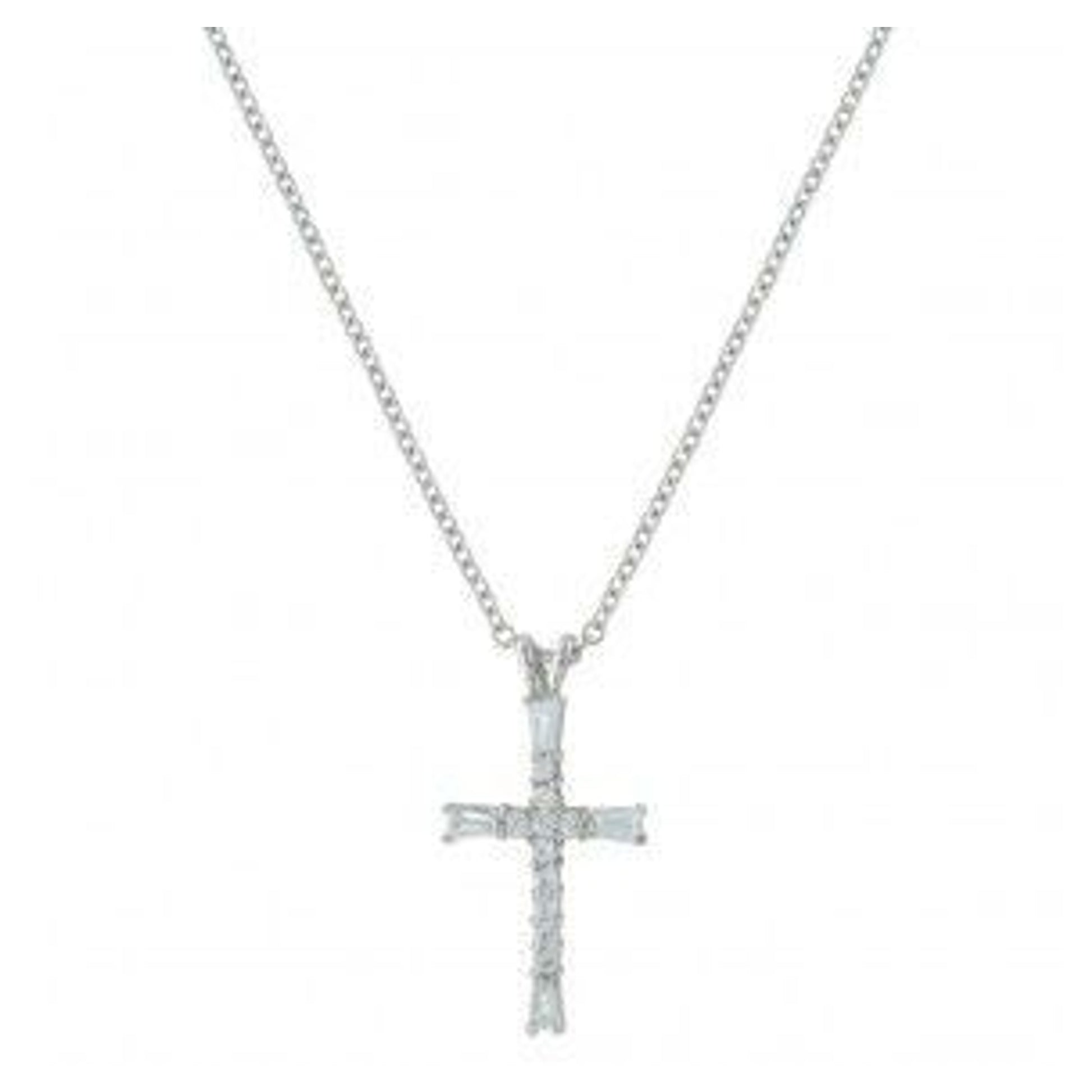 Radiant Faith Cross Necklace 0.57 x 1.15 x 19