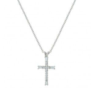 Radiant Faith Cross Necklace 0.57 x 1.15 x 19