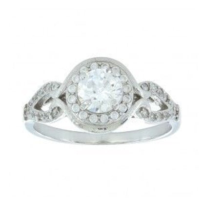 Montana Silversmiths Bella Nova Ring 6 Bk/Wh