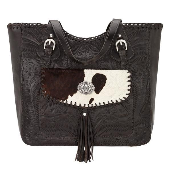 American West Annies Secret Collection Large Zip Top Tote