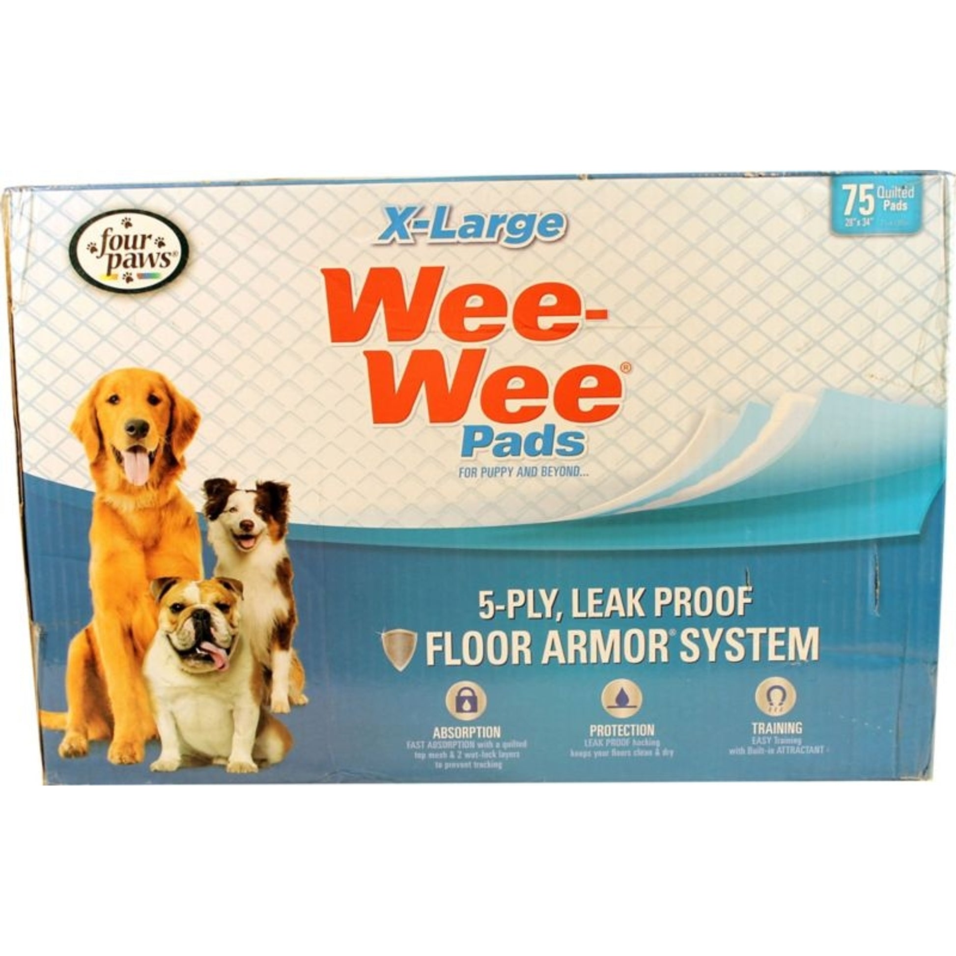 Wee Wee Pads - 75 Pack X-Large